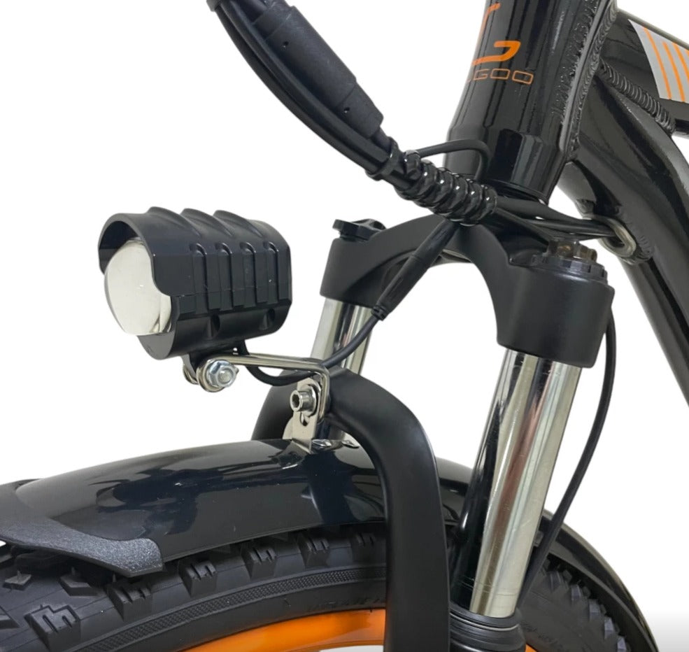 Kugoo Kirin V3 Black Electric Bike for City and Mountain Riding