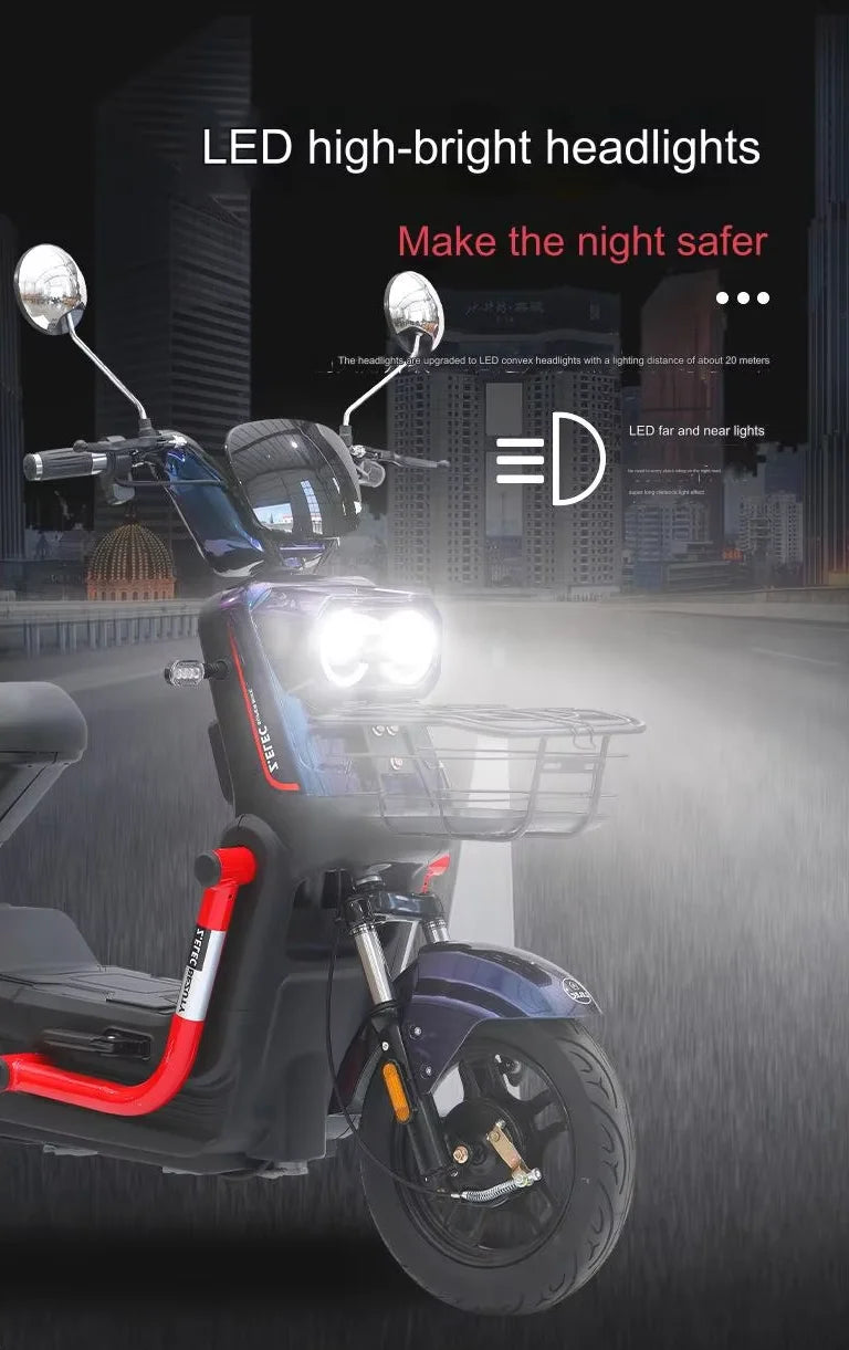 Minions Eyes City Rider Electric Bike 48V 20Ah with 500W Motor