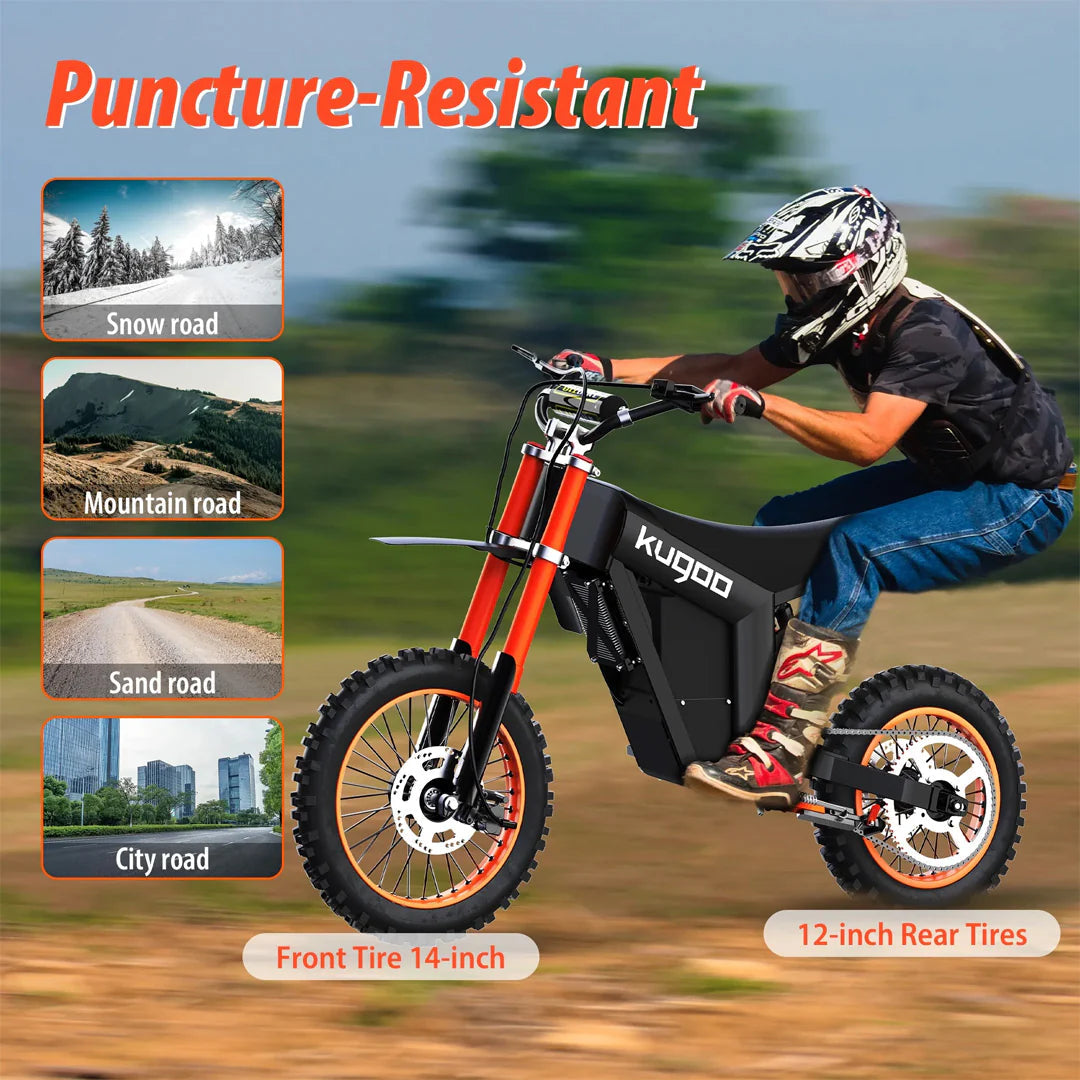 Kugoo Wish01 All Terrain Electric Bike 48V 21Ah with 3000W Peak Power