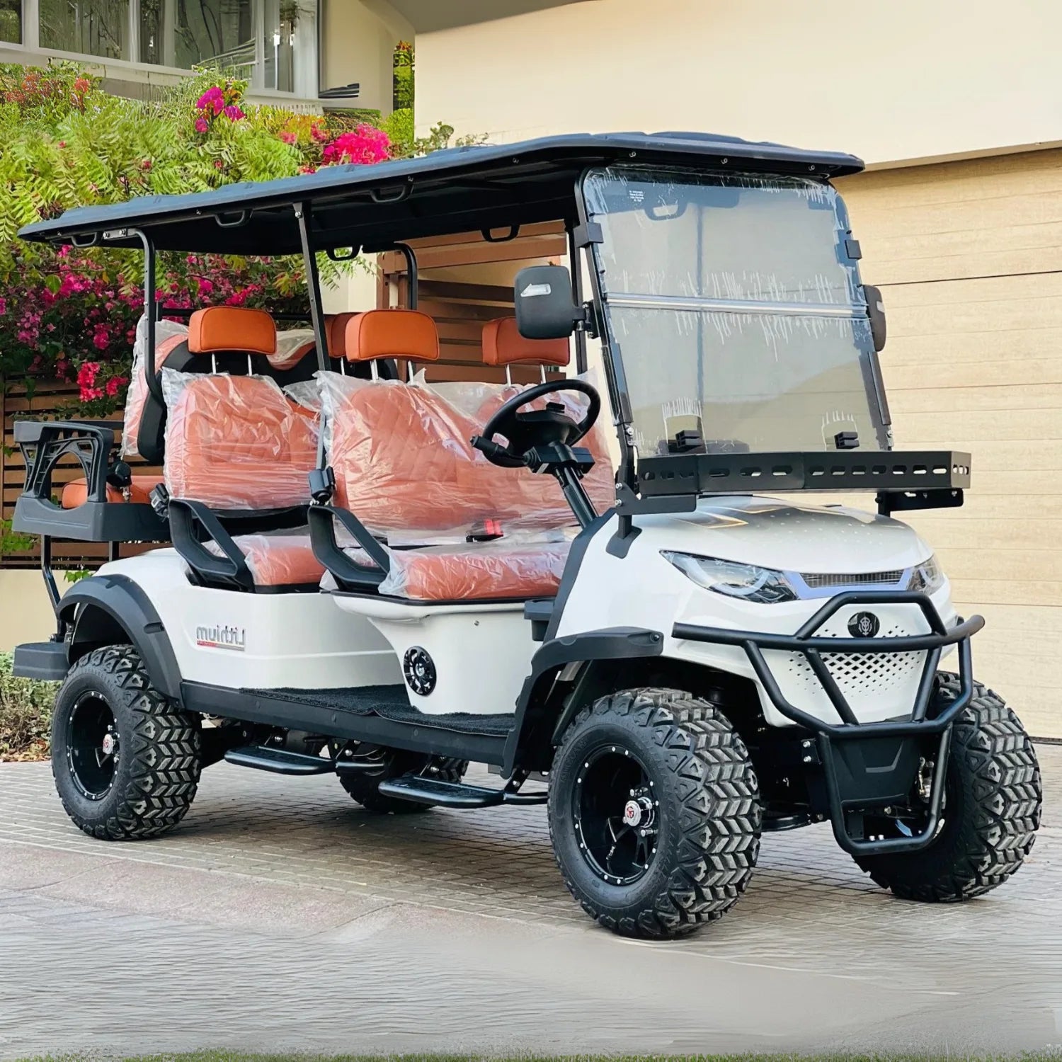 Seater Off-Road High Suspension Golf Cart White