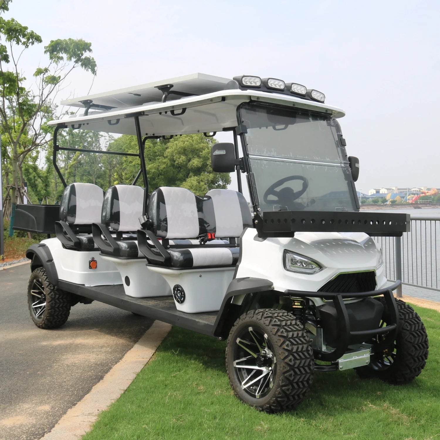 6 Seater Off-Road High Suspension Golf Cart With Cargo Box