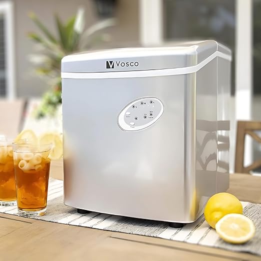 Ice Maker Countertop – 20Kg Daily Output with 3 Ice Sizes