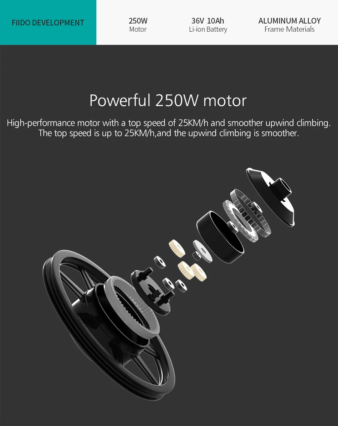 Fiido Q1 Electric Scooter Bike for Urban Commuters 20 km/h Top Speed