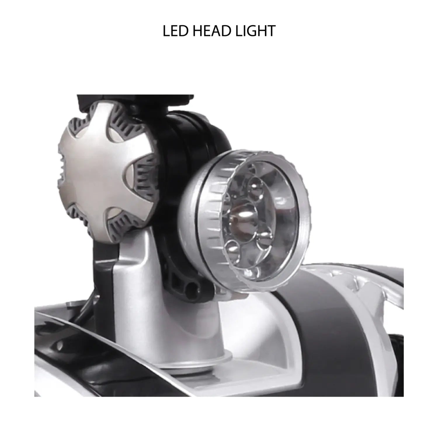 LED headlight on a white background with 'LED HEAD LIGHT' text.