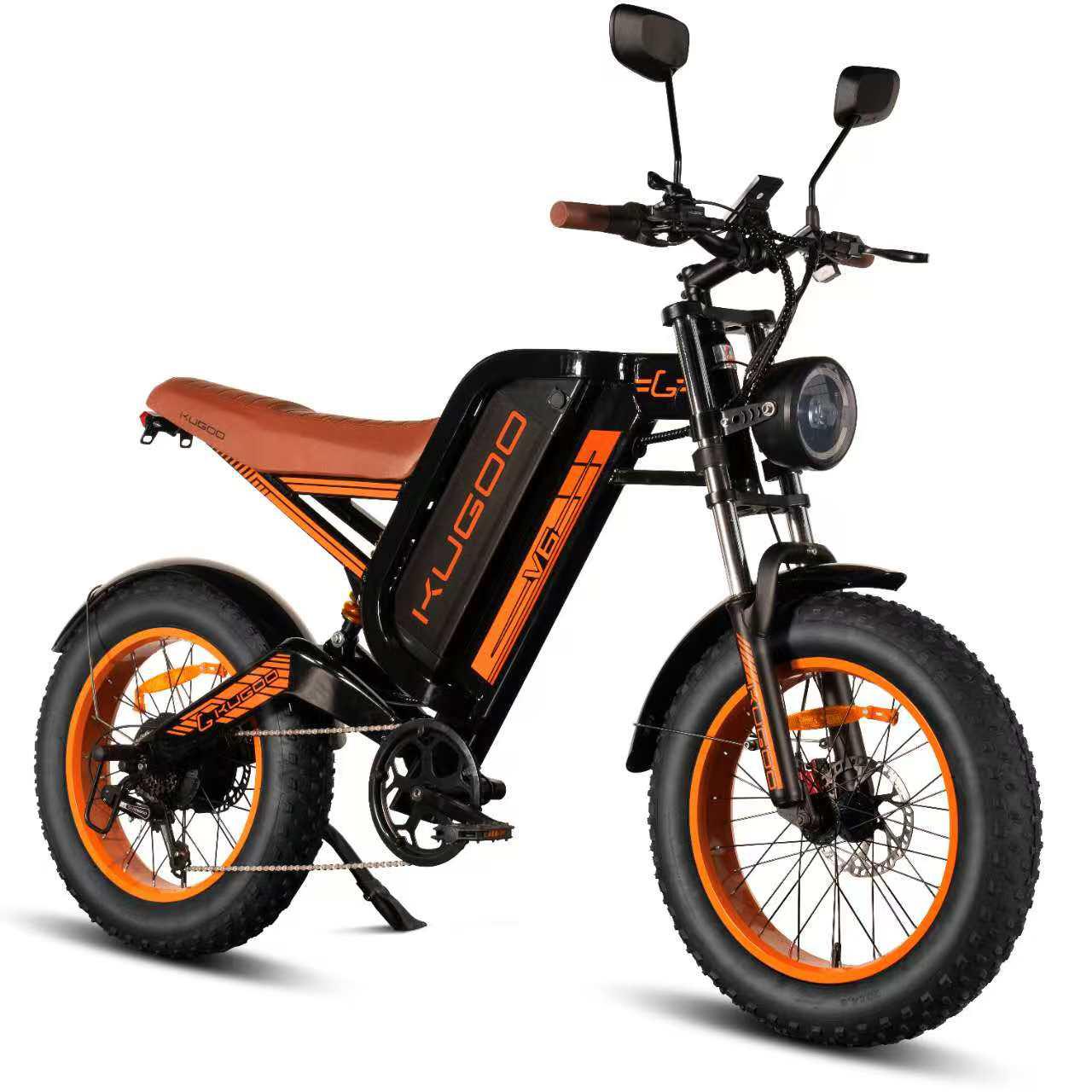 Kugoo V6 高功率電動自行車 | 1000W 寬胎電動自行車